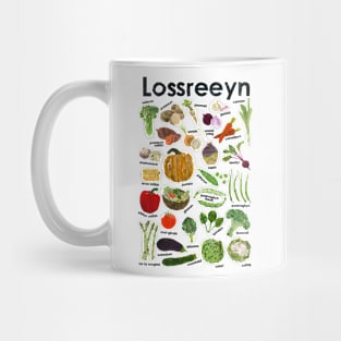 Manx Gaelic Vegetables Collection Mug